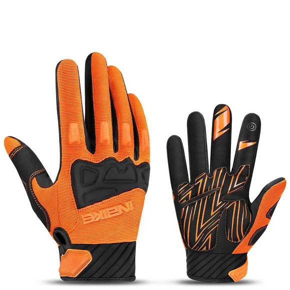 Gants chauffants pour vélo orange