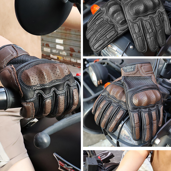 Gants de moto d'hiver vintage