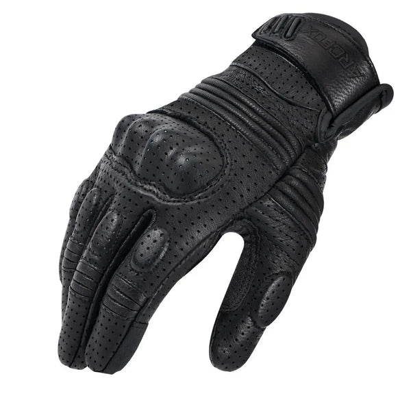 Gants de moto d'été en cuir vintage