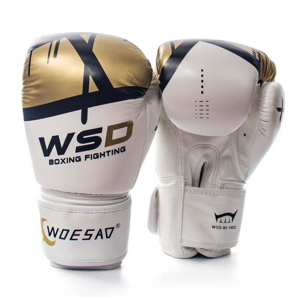 Gants boxe anglaise designs et modernes sur fond blanc