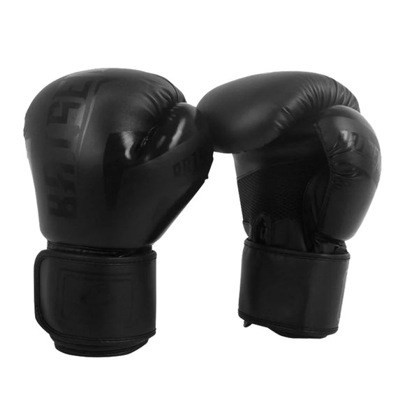 Gants de boxe noirs et résistants pour enfant sur fond blanc