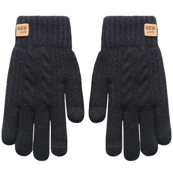 Gants thermiques chauds et confortables sur fond blanc